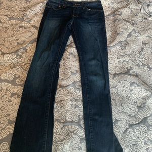 Mens blue urban pipeline slim straight jeans 30*32